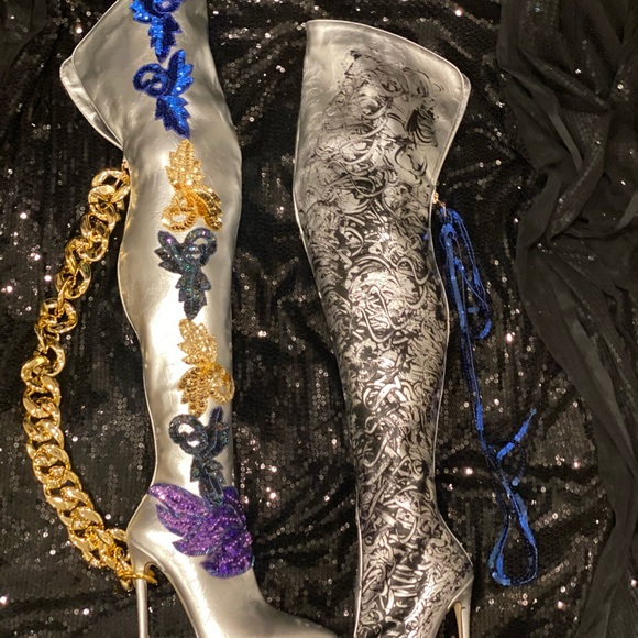 The Silver Sette Over The Knee Boot - Picture 4 of 13